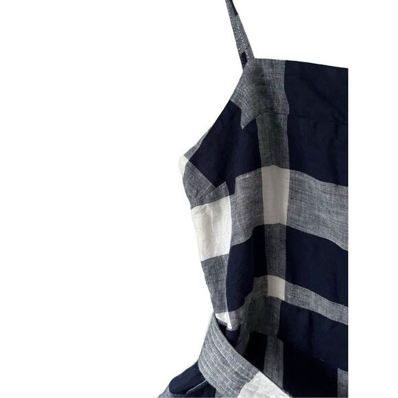 J. Crew Navy and White Checkered Jumpsuit - Picture 13 of 15